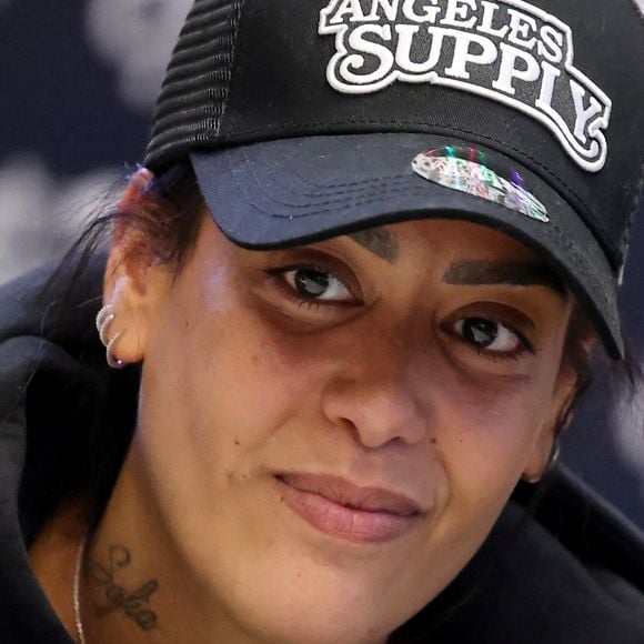 Amel Bent à la conférence de presse de la nouvelle édition du Foot-Concert, le 11 novembre 2024. © Dominique Jacovides / Bestimage