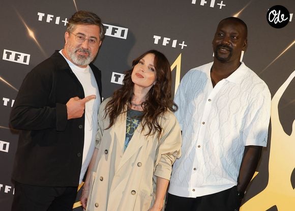 Alain Degois, Lydia Bouchard et Ladji Doucouré - Photocall des Profs de la Star Academy 2026 à Boulogne-Billancourt le 23 septembre 2026. 

© Coadic Guirec/Bestimage