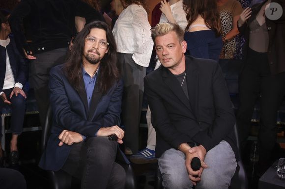 Exclusif - Philippe Manoeuvre, Lulu Gainsbourg, Benjamin Biolay lors de l'enregistrement de l'émission "Le Grand Echiquier - Spéciale Serge Gainsbourg" présentée par C.Chazal et A.Manoukian et diffusée le 7 avril 2026 sur France 2, à Paris, France, le 17 septembre 2025. © Jack Tribeca/Bestimage