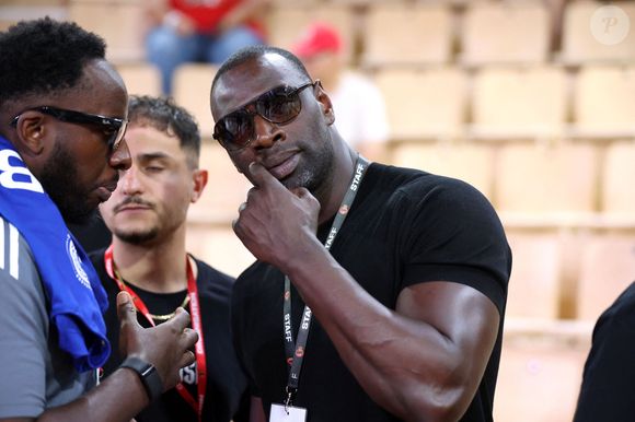 Omar Sy - Célébrités assistent à la victoire de Monaco qui a remporté le match 4 de la finale de Betclic Élite face à Paris (80-74), Monaco le 22 juin 2025. © Stephane Pillaud / PsnewZ / Bestimage