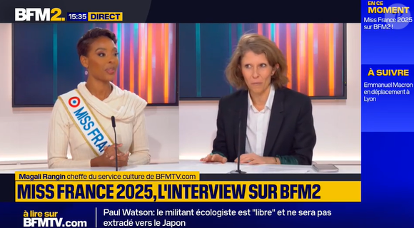 Le premier se situe sur son poignet gauche et le signe de l'infini y est représenté. L'autre a été fait un peu plus haut, au creux de son coude gauche. Il s'agit de l'inscription "En béni", qui signifie "Je suis bénie" en créole. 

Angélique Angarni-Filopon (Miss France 2025) sur BFM2