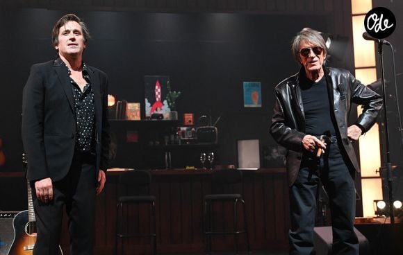 Le fils des légendes Jacques Dutronc 


Jacques Dutronc et Thomas Dutronc en showcase de leur tournée "Dutronc & Dutronc" au Centre Evénementiel de Courbevoie le 11 avril 2022.  © Coadic Guirec/Bestimage