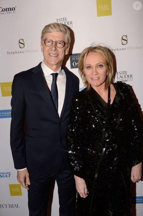 Exclusif - Arsène Wenger et Patricia Kaas lors de la soirée de gala au profit de la fondation Pompidou à l'hôtel Marcel Dassault à Paris, France, le 28 mars 2019.   © Rachid Bellak-LMS/Bestimage