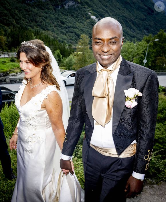 La princesse Martha Louise de Norvège, Durek Verrett, - Mariage de la princesse Martha Louise de Norvège et Durek Verrett à l'hôtel Union à Geiranger le 31 août 2024. @Dana Press / Bestimage