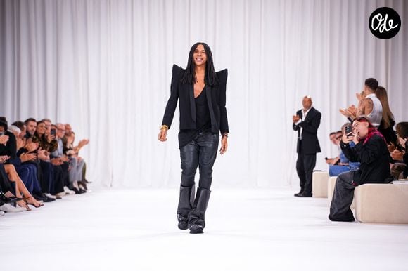 Le styliste Olivier Rousteing - Défilé de mode printemps-été 2025 "Balmain" lors de la fashion week de Paris. Le 25 septembre 2024 © Lucia Sabatelli / Bestimage