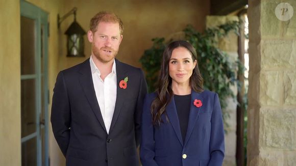 Prince Harry et Meghan Markle (Le prince Harry, duc de Sussex et Meghan Markle, duchesse de Sussex) dans une vidéo diffusée lors de la Global Ministerial Conference sur les violences contres les enfants © Backgrid UK/ Bestimage
