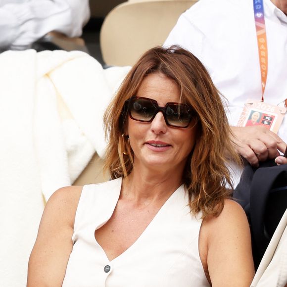 Faustine Bollaert dans les tribunes de Roland Garros 2026, à Paris, le 5 juin 2026. 

© Jacovides-Moreau/Bestimage