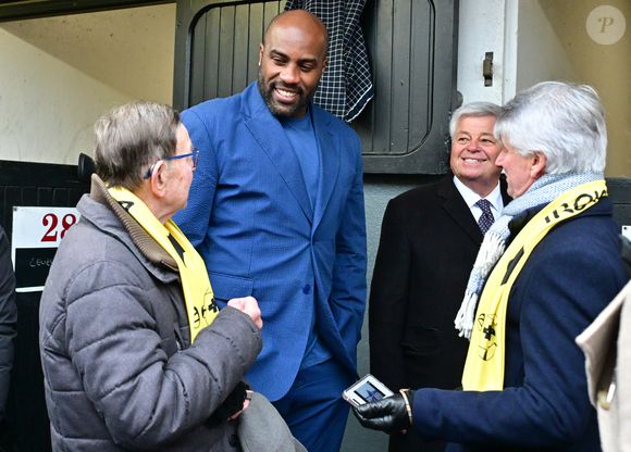 Teddy Riner - 104ème édition du Prix d'Amérique 2025 à l'hippodrome Paris-Vincennes le 26 janvier 2025. © Christian Liewig/Bestimage