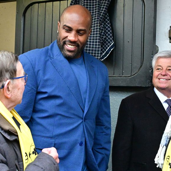 Teddy Riner - 104ème édition du Prix d'Amérique 2025 à l'hippodrome Paris-Vincennes le 26 janvier 2025. © Christian Liewig/Bestimage