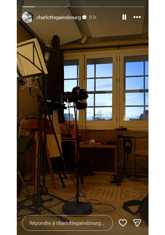 Story Instagram de Charlotte Gainsbourg