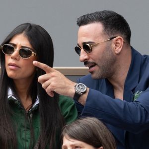 Louana Franco et Adil Rami assistent au tournoi Roland Garros 2025 le 1er juin 2025 à Paris, France. Photo by Laurent Zabulon/ABACAPRESS.COM