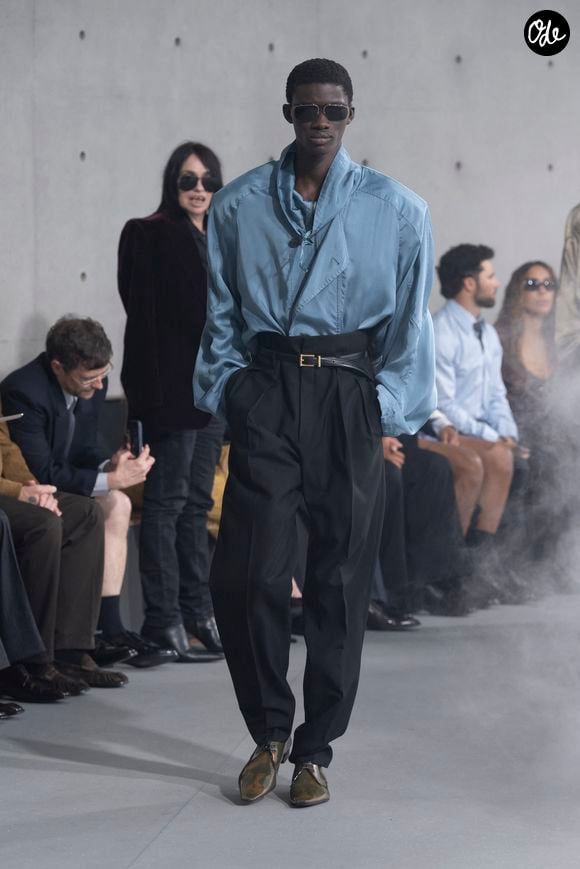 Défilé de mode homme Saint Laurent Printemps/Eté 2027 dans le cadre de la Fashion Week de Paris le 23 juin 2026.

© Bestimage
