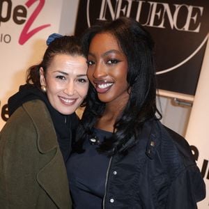Karima Charni et Ebony participent à la Pop Up Influence Party organisée par Aurelien Cassirame, à Paris, le 02 février 2025 à Paris, France. Photo by Jerome Domine/ABACAPRESS.COM