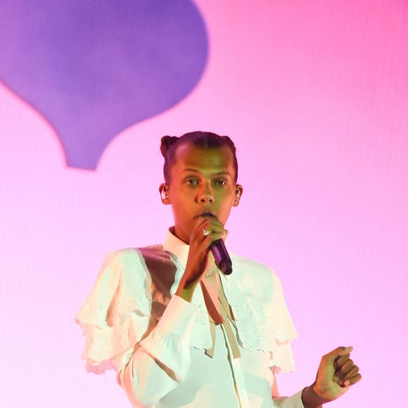 Concert de Stromae au festival Rock en Seine dans le parc de Saint Cloud le 28 août 2022.