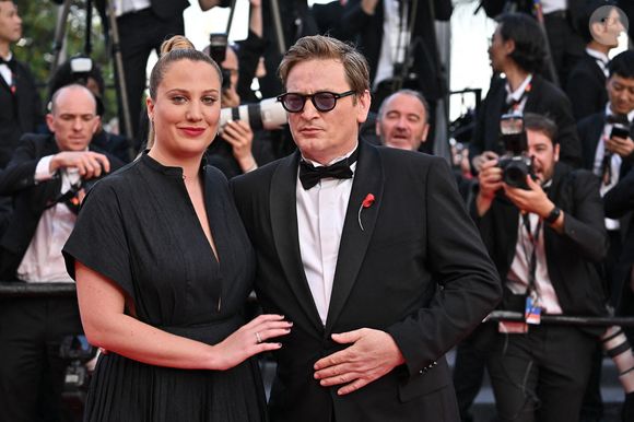 Margot Pelletier, Benoit Magimel lors de la cérémonie de clôture du 76e Festival de Cannes à Cannes, France, le 27 mai 2023. Photo by Julien Reynaud/APS-Medias/ABACAPRESS.COM