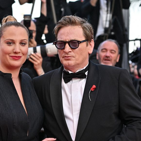 Margot Pelletier, Benoit Magimel lors de la cérémonie de clôture du 76e Festival de Cannes à Cannes, France, le 27 mai 2023. Photo by Julien Reynaud/APS-Medias/ABACAPRESS.COM