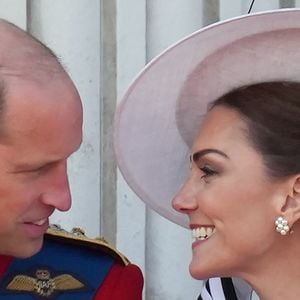 Le prince William, prince de Galles, Catherine Kate Middleton, princesse de Galles - Les membres de la famille royale britannique au balcon du Palais de Buckingham lors de la parade militaire "Trooping the Colour" à Londres le 15 juin 2024

© Julien Burton / Bestimage