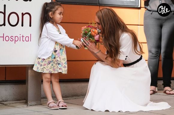 Kate Middleton, la princesse de Galles (Royaume-Uni), visite l'hôpital pour enfants Evelina London à Londres le lundi 6 juillet.
Photo prise par Alastair Grant / WPA-Pool.