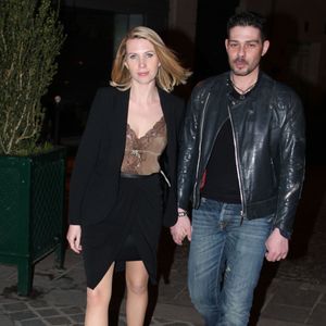 Exclusif - Alexandre Anthony fête l'anniversaire de sa petite amie Agata Siwakowska (animatrice de M6 boutique) au restaurant 'Swann' a Paris le 8 avril 2013. BALDINI / BESTIMAGE