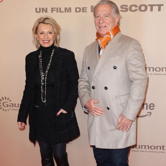 Sophie Davant et William Leymergie assistent à l'avant-première de " Ma Mere, Dieu et Sylvie Vartan " au Pathe Palace à Paris le 17 mars 2025, France. Photo par Jerome Domine/ABACAPRESS.COM