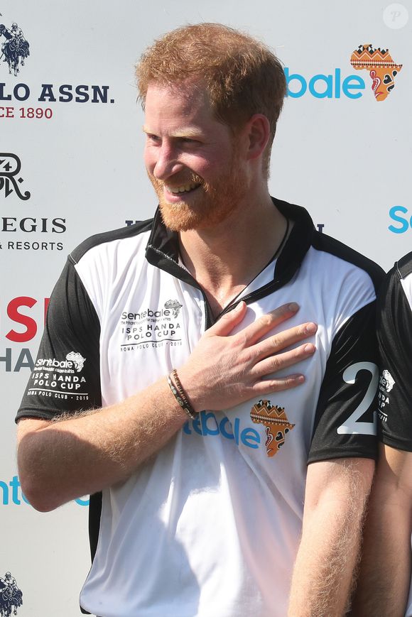 Le prince Harry, duc de Sussex - Coupe de polo "Sentebale ISPS Handa Polo Cup" à Rome. Cette organisation caritative Sentebale a été fondée par le duc de Sussex et le prince Seeiso en 2006 pour aider les enfants les plus vulnérables du Lesotho, du Botswana et du Malawi. Le 24 mai 2019.