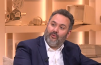 Bruce Toussaint dans Puremedias l'hebdo sur T18, capture d'écran