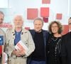 Nelson Monfort, Hugues Aufray, Michel Drucker, Mireille Dumas et Emmanuel Chaunu lors de l'enregistrement de l'émission "Vivement dimanche" à Paris, FRanxce, le 9 septembre 2025 et diffusée le 12 octobre 2025 sur France 3. © Guillaume Gaffiot/Bestimage