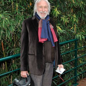 Pierre Richard aux Internationaux de France de tennis a Roland-Garros le 3 juin 2013. Jacovides / Agence / Bestimage