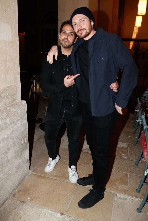 Exclusif - Samy Gharbi, Roby Schinasi -  Première édition de la soirée "Les jeudis de Sandra" au Café Lapérouse à Paris le 1er février 2024.
© Christophe Clovis / Bestimage