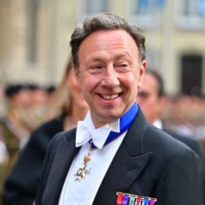 Stéphane Bern aux arrivées du dîner de gala des célébrations du changement de trône au Palais grand-ducal du Luxembourg, le 3 octobre 2025.
© Christian Liewig/Bestimage