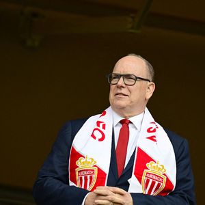 Le prince Albert II de Monaco assiste au match Monaco Marseille (3-0)  au Stade Louis II à Monaco le 12 avril 2025.
© William Cannarella / PsnewZ / Bestimage
