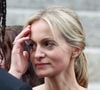 Le 19 juillet, il a été inhumé dans la plus stricte intimité au cimetière de Ménerbes, dans le Vaucluse.
Audrey Crespo-Mara aux obsèques de Thierry Ardisson en l’église Saint-Roch de Paris, France, le 17 juillet 2025. © Clovis-Jacovides/Bestimage