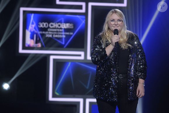 Exclusif - Lola Dubini - Enregistrement de l'émission "300 Choeurs chantent Dassin" à Paris, qui sera diffusée le 16 octobre sur France 3. © Tiziano Da Silva / Bestimage