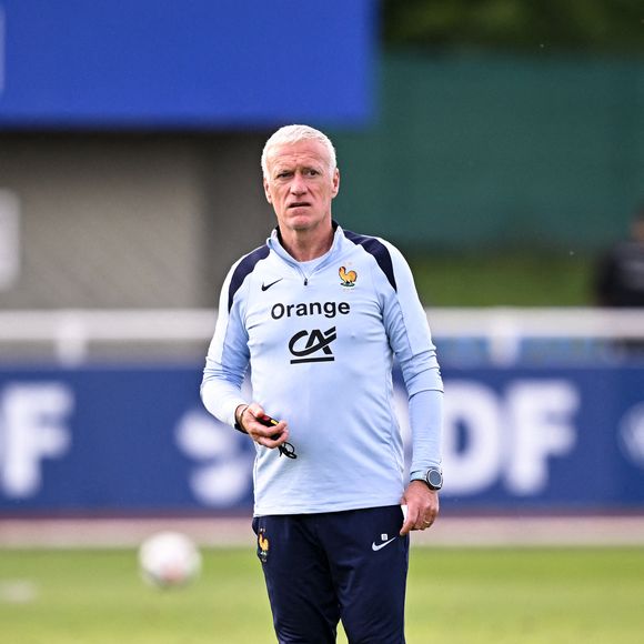 Didier DESCHAMPS (Sélectionneur France) lors de la séance d'entraînement de l'équipe de France à l'INF Clairefontaine le 2 juin 2025 à Clairefontaine, France. (Photo by Anthony Bibard/FEP/Icon Sport/Abacapress.com)
