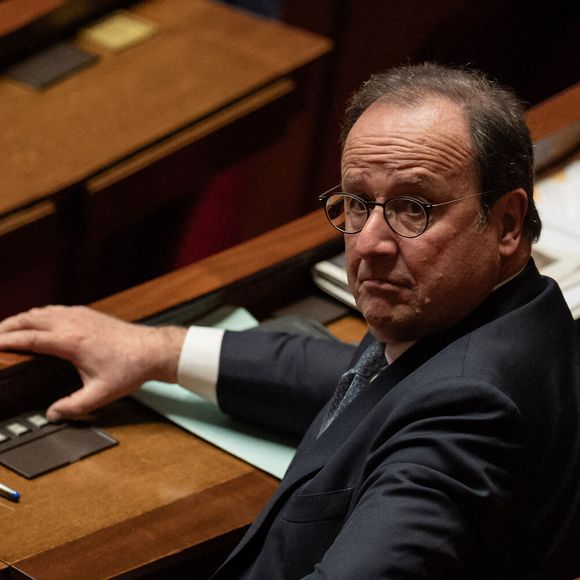 François Hollande à l'Assemblée Nationale le 4 décembre 2024 Photo by Aurelien Morissard/Xinhua/ABACAPRESS.COM