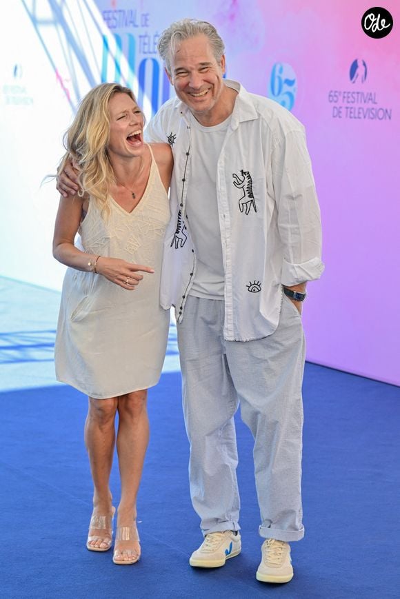 Aurore Delplace et Fabrice Deville lors de la séance photo de « Un Si Grand Soleil » dans le cadre du 65e Festival de télévision de Monte-Carlo, le 13 juin 2026 à Monte-Carlo, Monaco. Photo de Julien Reynaud/APS-Medias/ABACAPRESS.COM