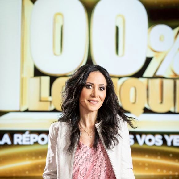 Exclusif - Fabienne Carat lors de l'enregistrement de l'émission "100% logique" présentée par C. Feraud et qui sera diffusée le 11 octobre 2025 au Studio du Lendit à Saint-Denis, France, le 8 mars 2025. © Cyril Moreau/Bestimage