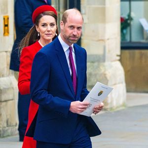 Le prince William, prince de Galles, et Catherine (Kate) Middleton, princesse de Galles, célèbrent le 76ème Commonwealth Day à l'abbaye de Westminster à Londres, le 10 mars 2025.