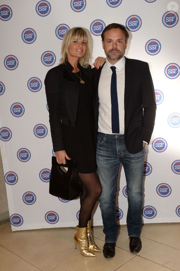 Exclusif - Romain Sardou et sa nouvelle compagne Kym Thiriot à la 9ème édition de gala de l'association "Sauveteurs Sans Frontières" au palais d'Iena à Paris le 25 mars 2019. 
© Rachid Bellak / Bestimage