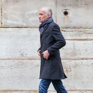 Gilles Bouleau - Sortie des obsèques de C.Laborde  en l’église Saint-Roch à Paris, le 6 février 2025. Décédée le 28 janvier 2025 à l'âge de 73 ans, l'ancienne présentatrice météo de TF1 (1988 - 2017) était atteinte de la maladie neurodégénérative à corps de Lewy. 
© Jacovides - Moreau / Bestimage