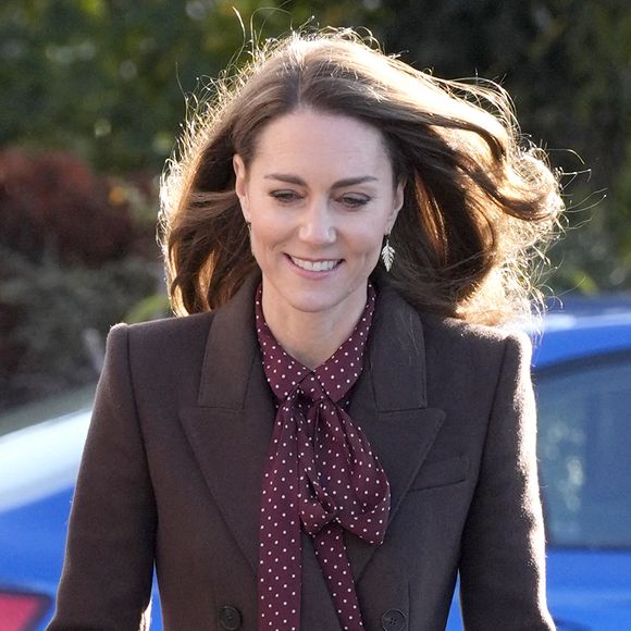 La princesse de Galles se rend au centre communautaire de Southport pour rencontrer les familles des victimes de l'attaque au couteau perpétrée dans cette ville au début de l'année.  Southport, Royaume-Uni, le 10 octobre 2024. Photo by Danny Lawson/PA Wire/ABACAPRESS.COM