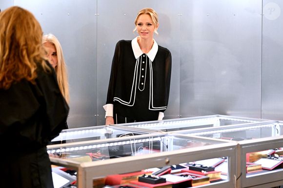 La princesse Charlene de Monaco était présente pour l'ouverture de la seconde édition du salon Joya, un salon international dédié au bijou, au One Monte-Carlo à Monaco, le 13 novembre 2025. © Bruno Bebert / Bestimage