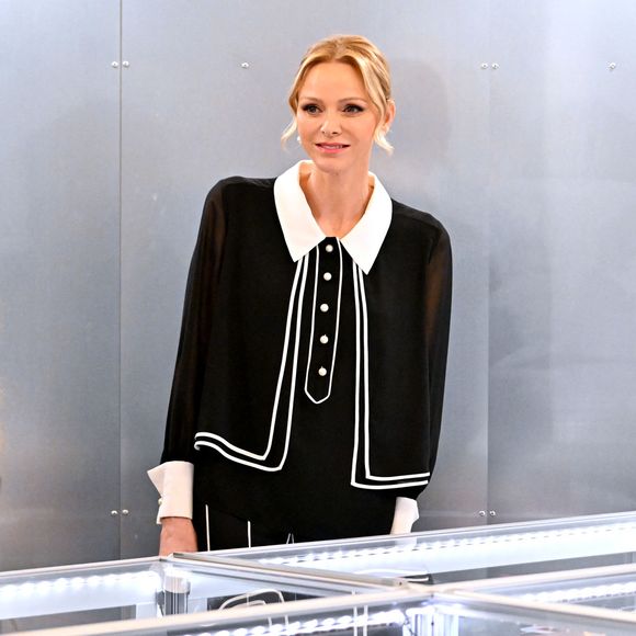 La princesse Charlene de Monaco était présente pour l'ouverture de la seconde édition du salon Joya, un salon international dédié au bijou, au One Monte-Carlo à Monaco, le 13 novembre 2025. © Bruno Bebert / Bestimage
