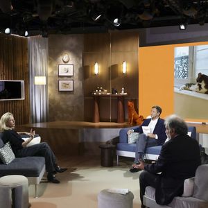 Exclusif - Claire Chazal, sur plateau de la nouvelle émission "Animalement Vôtre" présentée par Bernard Montiel et diffusée le 7 décembre sur France 3, à Paris, France, le 7 octobre 2025. © Jack Tribeca/Bestimage