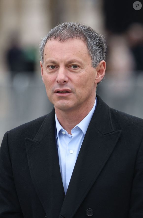 Marc-Olivier Fogiel - Hommage national à Robert Badinter devant le ministère de la Justice sur la place Vendôme à Paris le 14 février 2024. © Dominique Jacovides/Bestimage