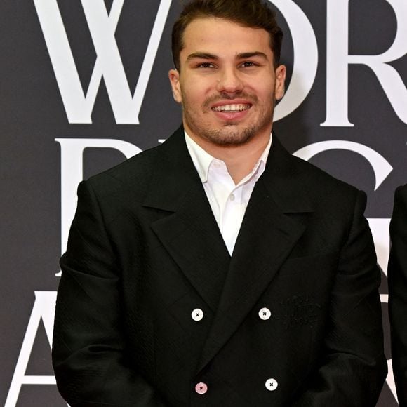 Antoine Dupont durant la cérémonie des World Rugby Awards 2024 à la salle des Etoiles à Monaco, le 24 novembre 2024.
 © Bruno Bebert/Bestimage