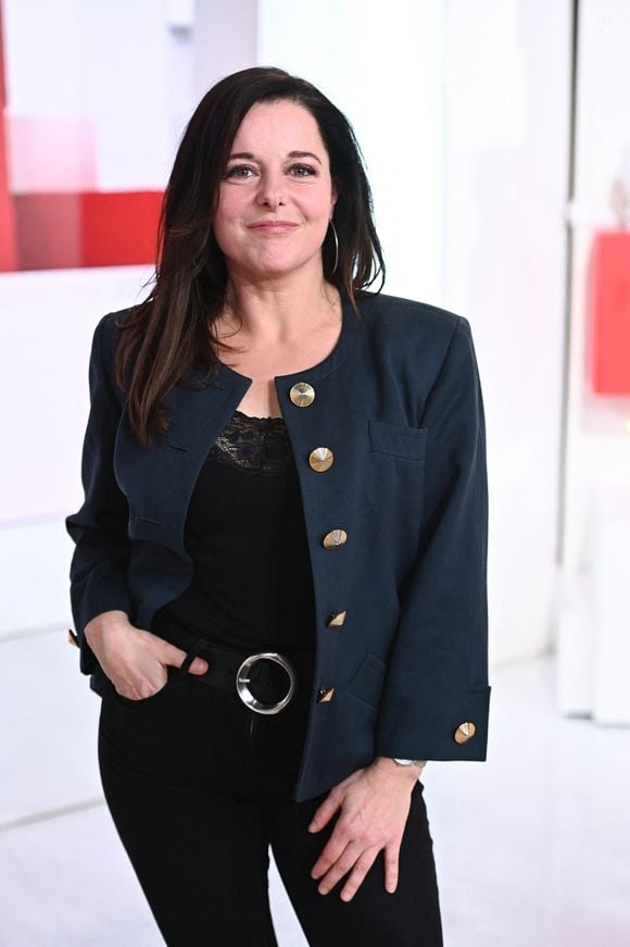 Exclusif - Laure Calamy lors de l'enregistrement de l'émission "Vivement dimanche" au studio Gabriel, présentée par M.Drucker et diffusée sur France 3 le 15 janvier 2023.
Paris, le 6 janvier 2023.

© Guillaume Gaffiot / Bestimage