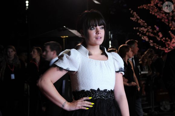 Lily Allen - Tapis rouge du film "Saving Mr Banks" lors du festival du film de Londres, le 20 octobre 2013.