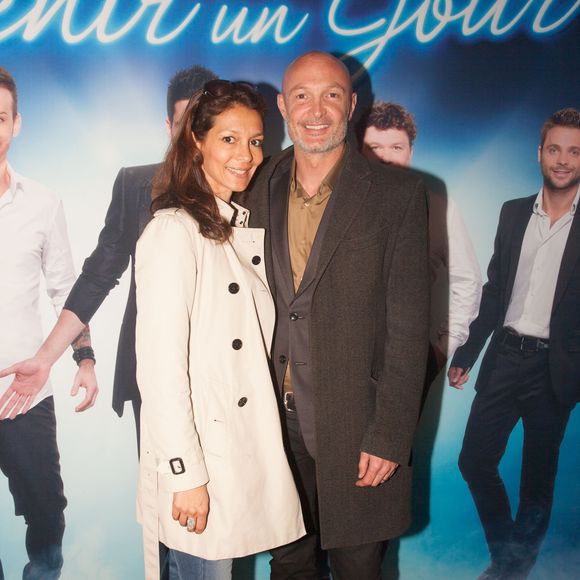 Frank Leboeuf et sa compagne Chrislaure Nollet (ex-femme de Fabrice Santoro) - Première du spectacle "Revenir un Jour" au Palais des Glaces à Paris, le 13 mai 2014.
Crédit : Julien Sarkissian / Bestimage