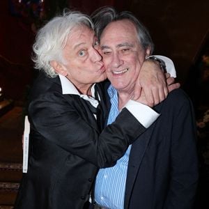 Exclusif - Laurent Boyer et Philippe Lavil assistent au lancement du livre de Francois Bernheim "Eddie Barclay et Moi" organisé par Five Eyes Production au Buddha Bar le 07 avril 2025 à Paris, France. Photo by Jerome Dominé/ ABACAPRESS.COM